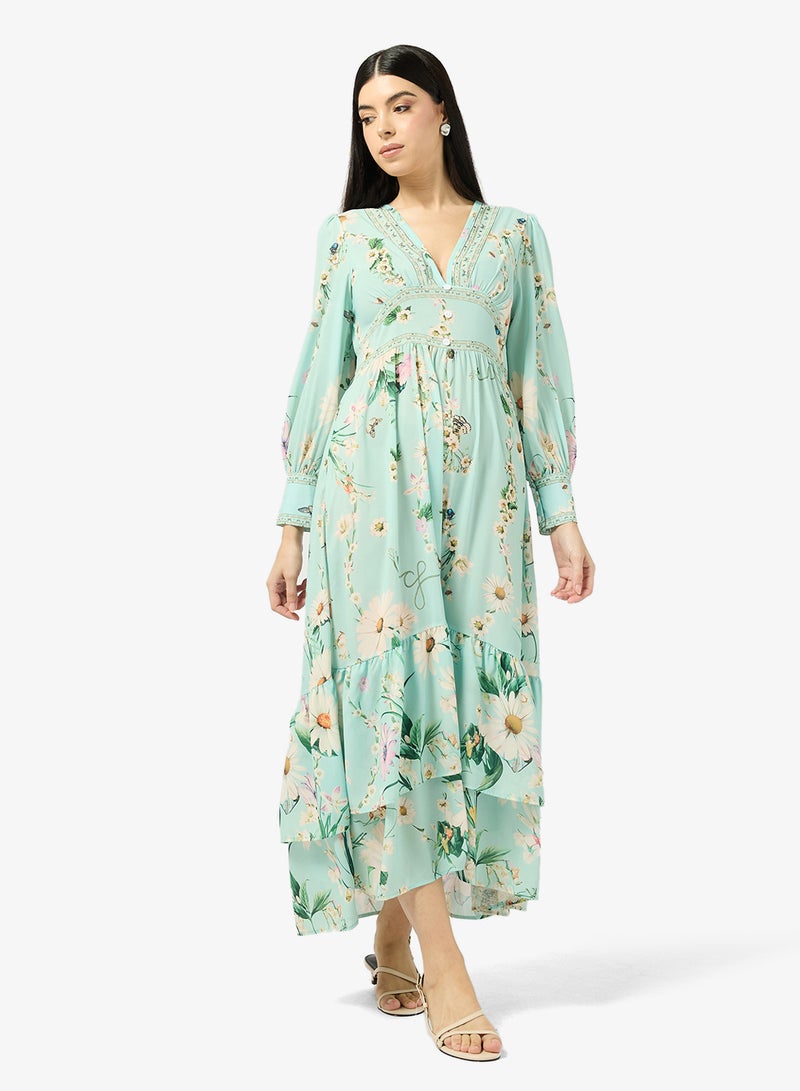 ايلا فستان - مطبوع - Image 1